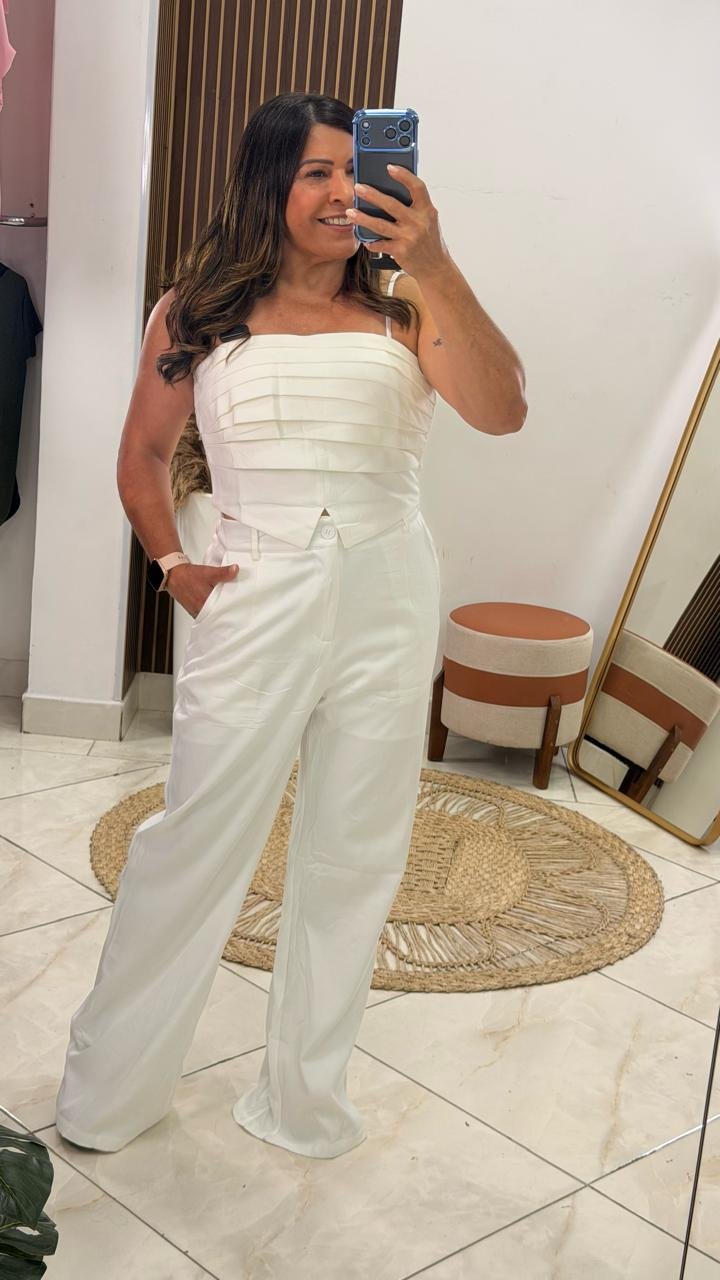 Conjunto Alfaiataria Plissado